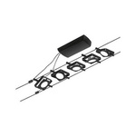 Corduo System linkowy zest MacLED 5x4,5W Czarny-mat/Chrom 12V DC 60VA twszt 3000K (PL94424) - Paulmann