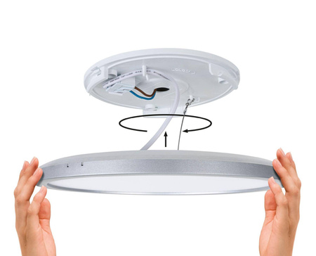 Plafoniera ATRIA SHINE LED Backlight z czujnikiem 11W okrągła 190mm 850lm 4000K IP44 230V biały / tworzywo sztuczne (PL71183) - PAULMANN