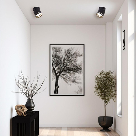 Kendal oprawa natynkowa czarna z regulacją kąta świecenia (LP-6331/1SM R1 BK movable) - Light Prestige