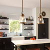 Pojedyncza lampa wisząca Hobson (FE-HOBSON-P-M-AB) - Elstead Lighting