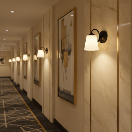 Kinkiet Pafos Black 1xE27 (ML2256) - Milagro