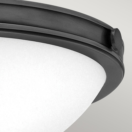 Mały plafon Collier - 2 źródła światła - Zgaszona czerń (HK-COLLIER-F-S-BX) - Elstead Lighting