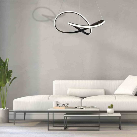 LAMPA WISZĄCA CAPPIO BLACK 36W LED (ML6771) - Milagro