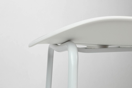 Krzesło ARIA białe - polipropylen, metal (KH010100936) - King Home