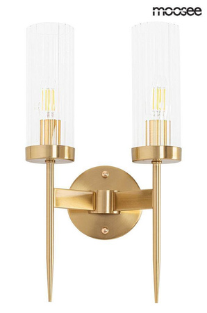 MOOSEE lampa ścienna TORCH TWIN złota (MSE010400199) - Moosee