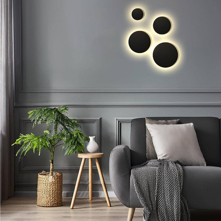 Kinkiet Disk 9W 3CCT IP65 Czarny (ML1285) - Milagro