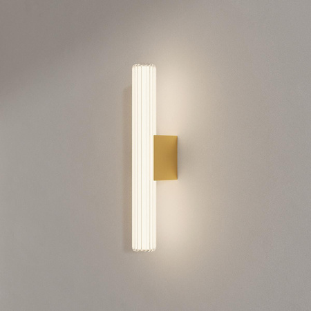 Mały złoty kinkiet z funkcją regulacji światła Linea LED CCT IP44 (LP-0510/1W-45 GD) - Light Prestige