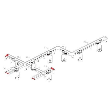 Zaślepka końcowa czarna PROFILE RECESSED DEAD END CAP BLACK (8975) - Nowodvorski