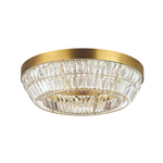 CEILING LED LIGHT 38W 3000K METAL-CRYSTAL ANTIQUE BRASS (23047 Zambelis) - Zambelis