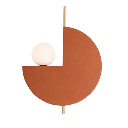 WALL LIGHT 1XG9 METAL OPAL TERACCOTTA (22204 Zambelis) - Zambelis