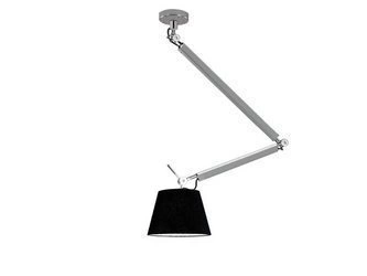 Lampa wisząca ZYTA M PENDANT stelaż aluminium AZ 2304 + AZ 2603 klosz black | czarny - średnica 36  - Azzardo - żyrandol