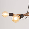 Lampa wisząca HELIX WOOD ORZECH 4 PŁ (4949) - TK Lighting