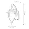 Kinkiet zewnętrzny St Louis (STL2-M-WB) - Elstead Lighting