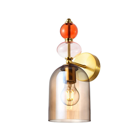 Kinkiet Tropea bursztynowy 1xE27 (LP-2004/1W AM) - Light Prestige