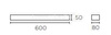 Kinkiet LIA LED nikiel 60cm (05-2705-81-81V1) Leds
