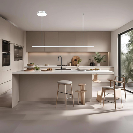 Lampa wisząca Linea No.1B 120cm 4k biała (LA089/P2_120_4k_white) - ALTAVOLA DESIGN