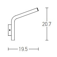 OUTDOOR WALL LIGHT LED 10W GRAPHITE (E205 Zambelis) - Zambelis