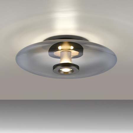 Ściemnialna lampa na sufit PURE VITRUM SZARY (6083-15) - Paul Neuhaus