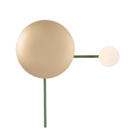 WALL LIGHT 1XG9LED SANDY OLIVE GREEN (22201 Zambelis) - Zambelis
