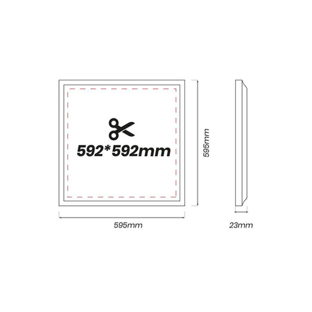 Panel Led 40W 4000K Backlit 60x60 (EKP0573) - Eko-Light