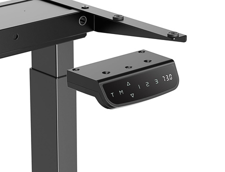 Regulowany stelaż do biurka z dwoma silnikami i ładowarką USB Control Pro Czarny (LV0666) - LVN SYSTEM