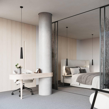 Lampa wisząca ELECTRA czarna beton (SL.1355) - Sollux Lighting