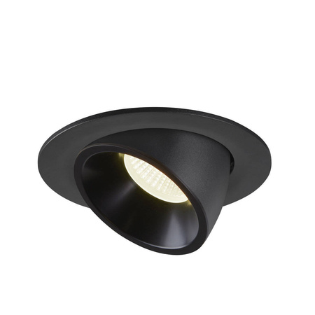 NUMINOS® GIMBLE L, oprawa sufitowa wpuszczana czarna, 2700 K 55° (1005981) - SLV