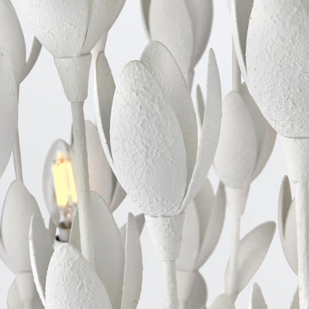Lampa wyspowa Flora - 10 źródeł światła - Tynk strukturalny (QN-FLORA10-WHT) - Quintiesse