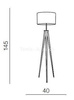 Lampa podłogowa SINTRA szara (AZ2411 - Azzardo)