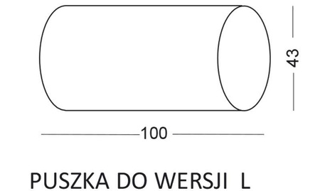 Lampa Schodowa LESEL 009 L (100901309) - Elkim Lighting