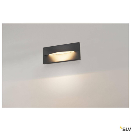 ADI, lampa ścienna wpuszczana outdoor, LED, 3000K, IP55, antracyt, 15,4W (233635) - SLV