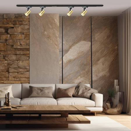 Zestaw Volf Track Złoty 4xGU10 1,5m (ML0686) - Milagro