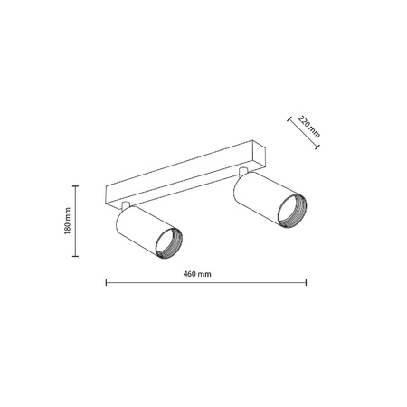 Reflektory na listwie AMIS WHITE OPRAWA OŚWIETLENIOWA 2 (10795) - TK Lighting