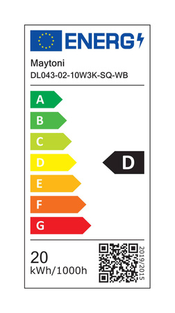 Lampa wpuszczana Alfa LED (DL043-02-10W3K-SQ-WB) - Maytoni
