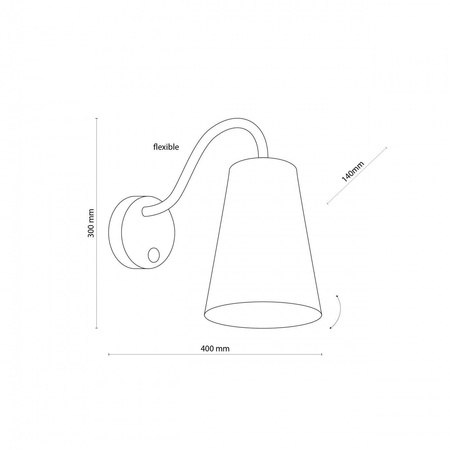 Kinkiet WIRE biały (2445) - TK Lighting