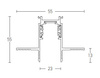 TRIMLESS CURVED TRACK D600MM BLACK (22091 Zambelis) - Zambelis