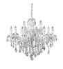 Srebrny żyrandol  FLORIAN SP12 (35604) Ideal Lux - 12 "świeczek"