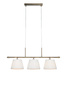 Lampa wisząca OXFORD Pendant 3L Offwhite/Antique  Brass (108975) Markslojd