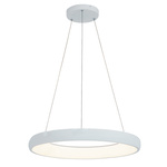 PEDANT LIGHT 50W 3000K , ALUMINUM & ACRYLIC DIMMABLE MATT WHITE (2053 Zambelis) - Zambelis