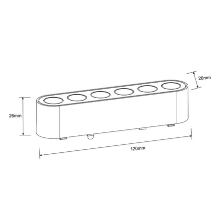 Reflektor Magnetic Slim Zing 6W LED 3000K biały (LP-636-MAG SLIM 6W 3WH) - Light Prestige