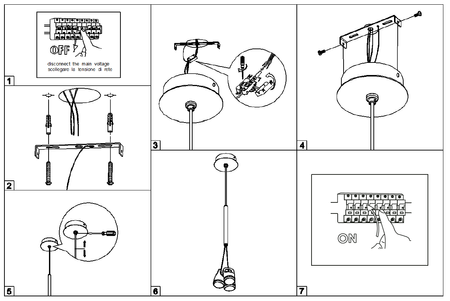 Lampa Wisząca BAG 3 (0053.31.BI) - Vivida