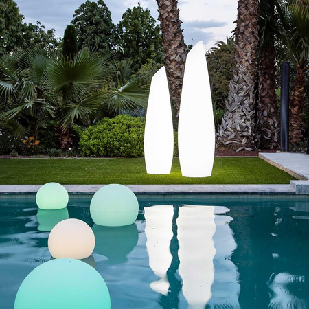 NEW GARDEN lampa ogrodowa FREDO 140       BATTERY TUBE biała (LUMFD140TWLNW) - New Garden