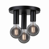 Neordic Skogen plafon max. 3x20W E27 Czarny 230V metal (PL79761) - PAULMANN