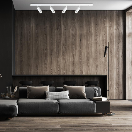 Oprawa Mica Track Biały + Chrom 1xGU10 - 3-obwodowy (ML2193) - Milagro