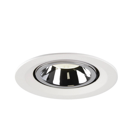 NUMINOS® GIMBLE M, oprawa sufitowa wpuszczana czarna/chromowana, 4000 K 55° (1005965) - SLV