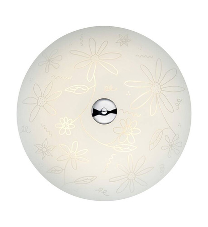 FLEUR Plafon LED 43cm Biały/Chrom