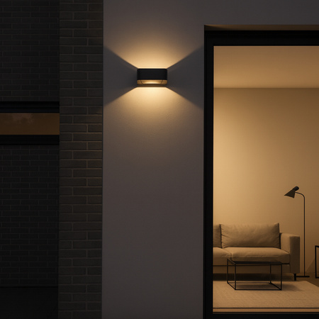 ARIUS BLACK KINKIET IP54 (18204) - TK Lighting