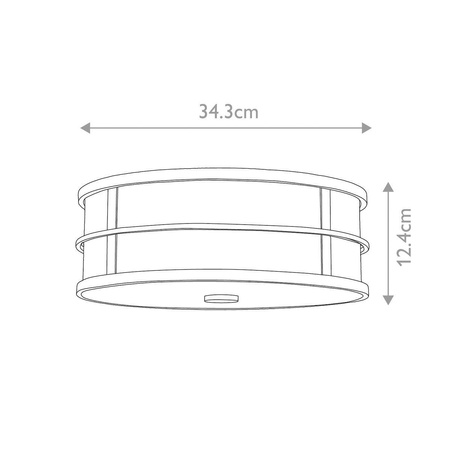 Plafon Fusion (FE-FUSION-F-PNBR) - Elstead Lighting