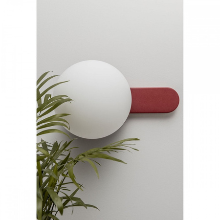 KUUL D burgundowa lampa ścienna / kinkiet z podwyższoną szczelnością IP44 (KLD140S0) - Ummo