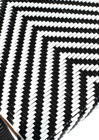 Krzesło ogrodowe CAFE AZURE biały / czarny (KH1501100287) - King Home